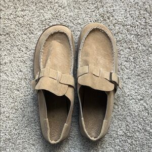 Women's Tan Suede Loafers